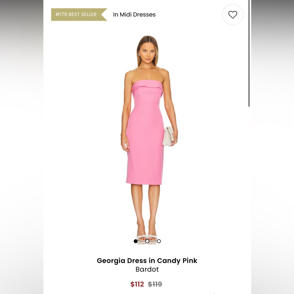 Bardot - Georgia Dress in Candy Pink